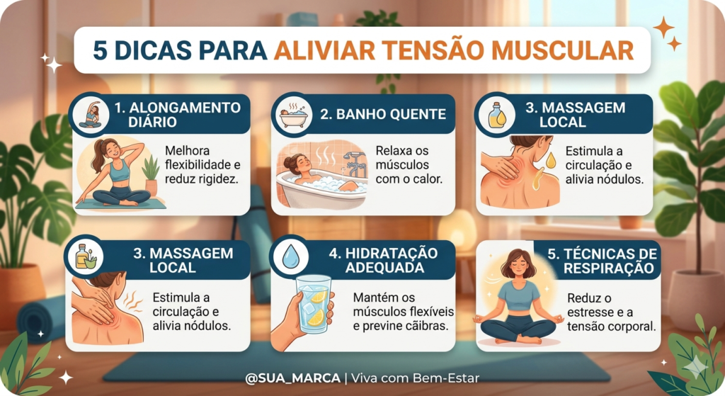 5 dicas para aliviar tensão muscular