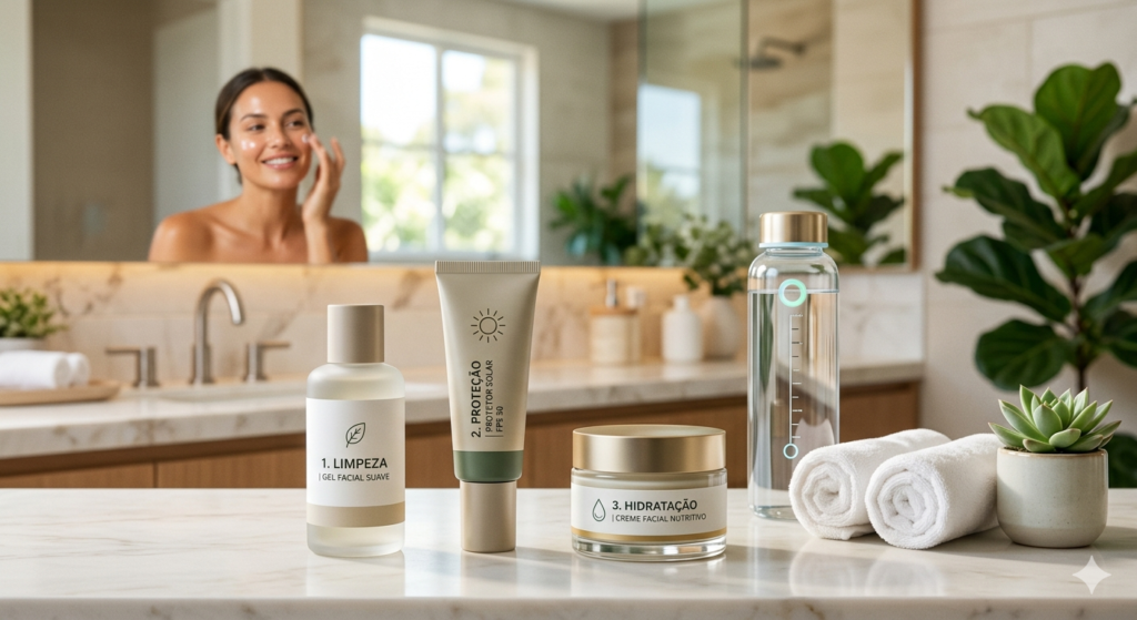 Skincare 2026: Três Passos Essenciais