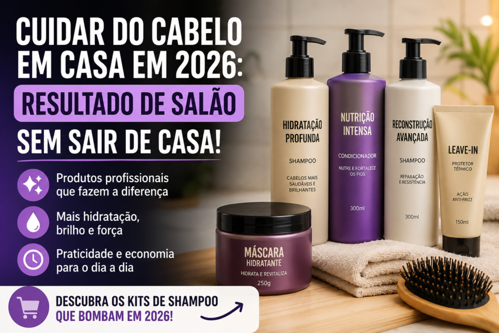 Cuidar dos Cabelos em Casa em 2026: Como Ter Resultado de Salão Sem Gastar Uma Fortuna