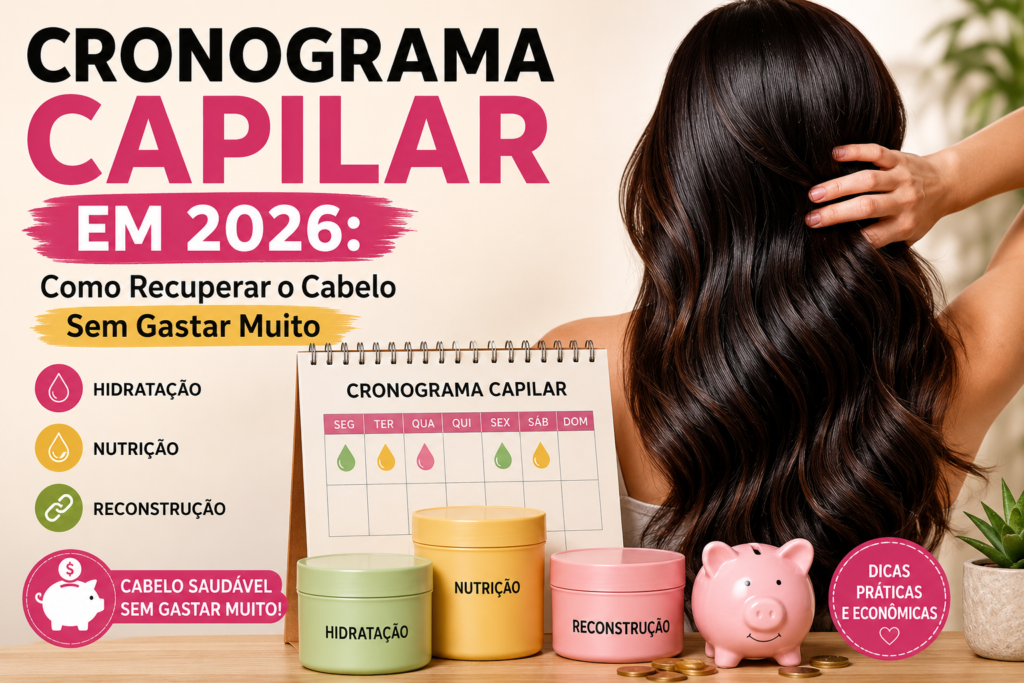 Cronograma Capilar em 2026: Como Recuperar o Cabelo Sem Gastar Muito