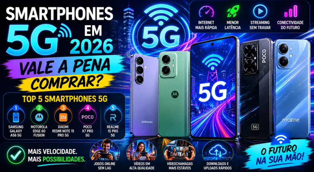 Smartphones 5G em 2026: Vale a Pena Comprar Um Modelo Com Essa Tecnologia?