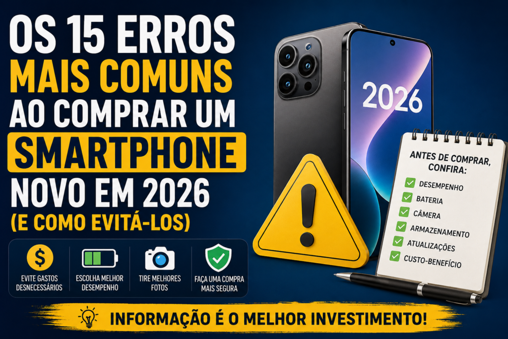 Os 15 Erros Mais Comuns ao Comprar um Smartphone Novo em 2026 (E Como Evitá-los)