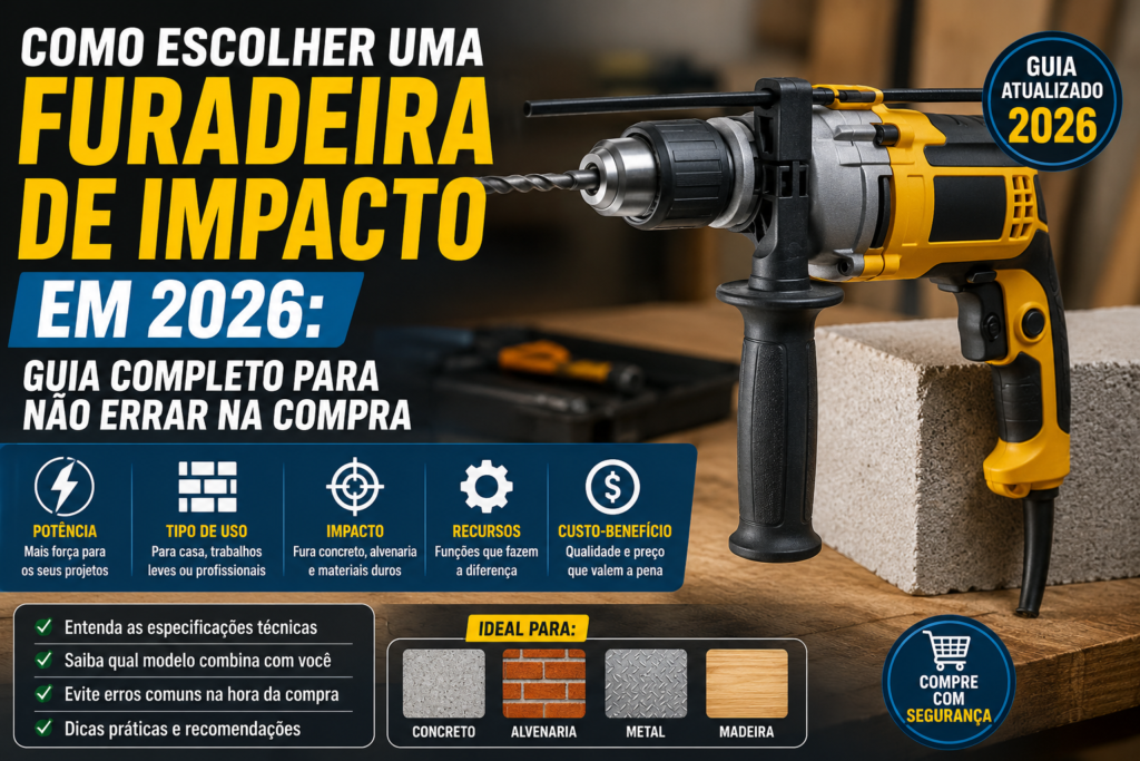 Como Escolher uma Furadeira de Impacto em 2026: Guia Completo para Não Errar na Compra