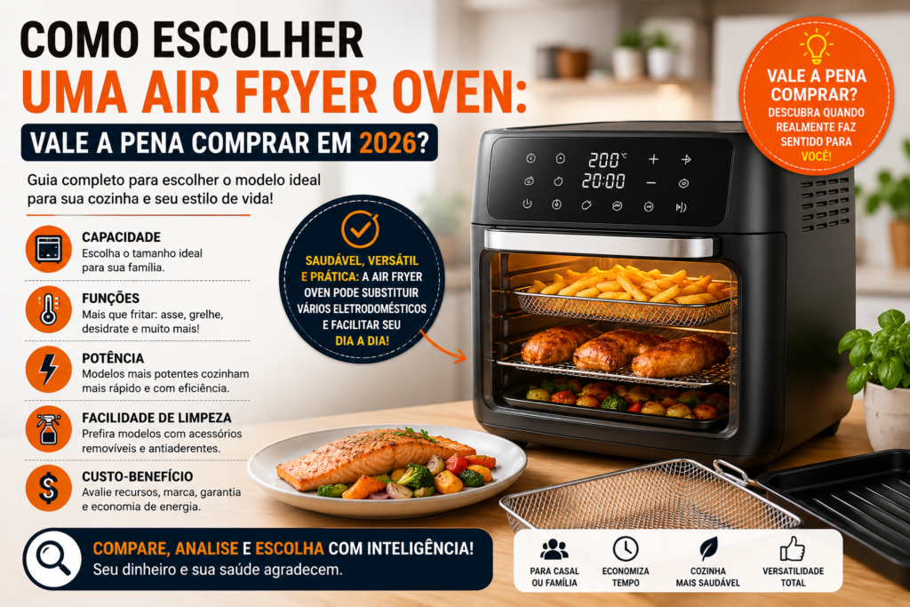 Como Escolher uma Air Fryer Oven: Vale a Pena Comprar em 2026?
