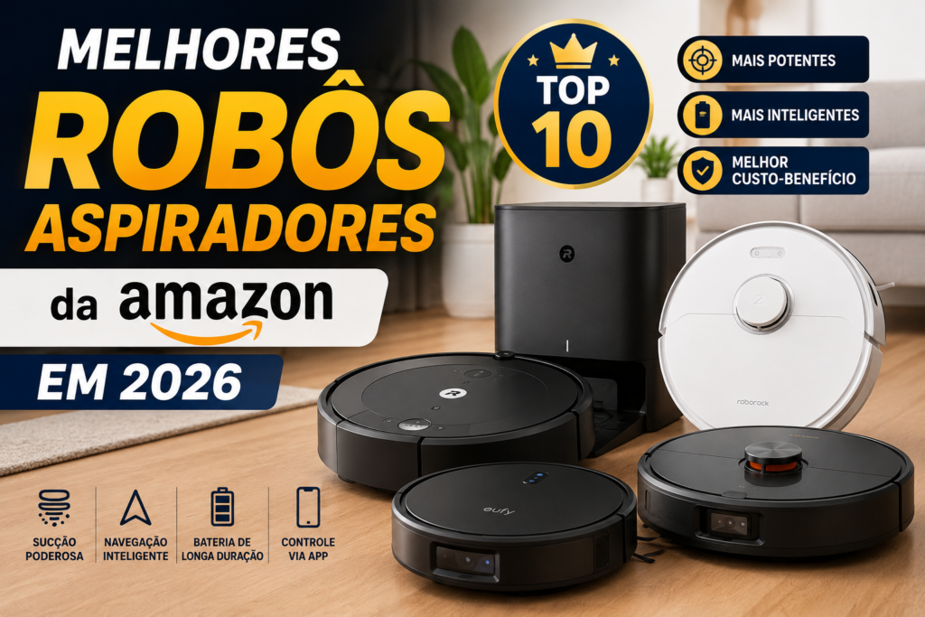 Melhores Robôs Aspiradores da Amazon em 2026: Ranking Atualizado