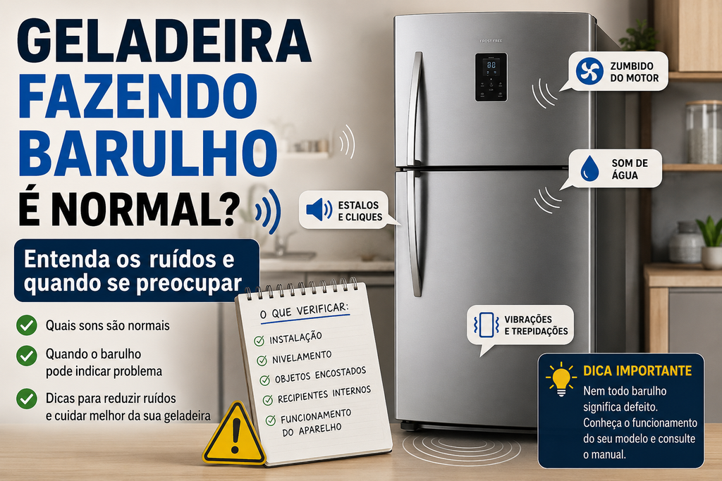 Geladeira Fazendo Barulho é Normal? Entenda os Ruídos e Quando se Preocupar