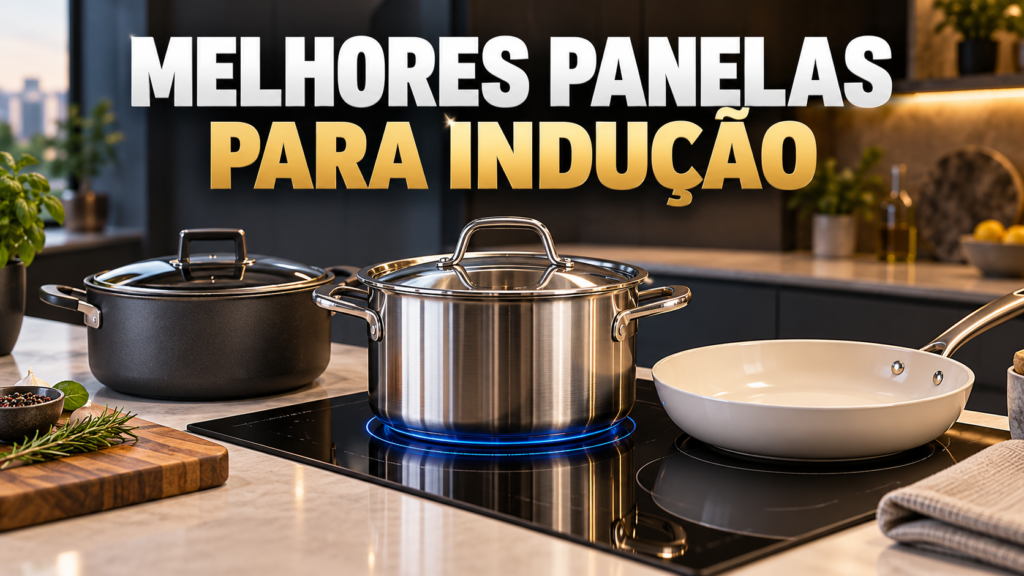 Melhores panelas para fogão de indução em 2026 sobre cooktop moderno